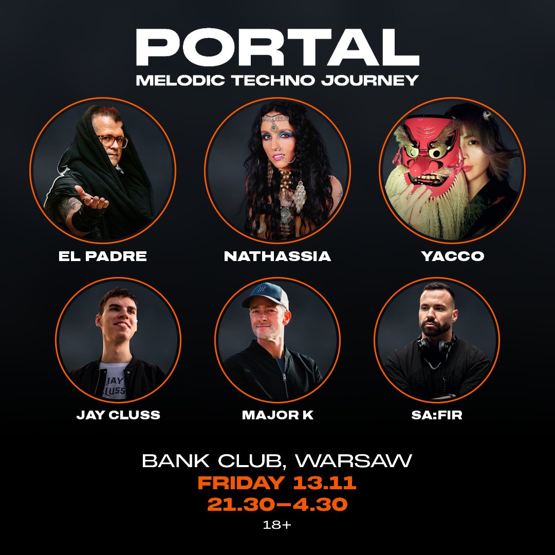 PORTAL | Melodic Techno Journey - Bank Club Warsaw poster